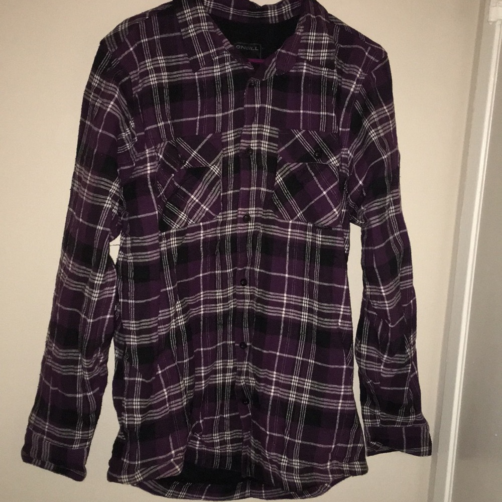 Highly padded plaid button up
